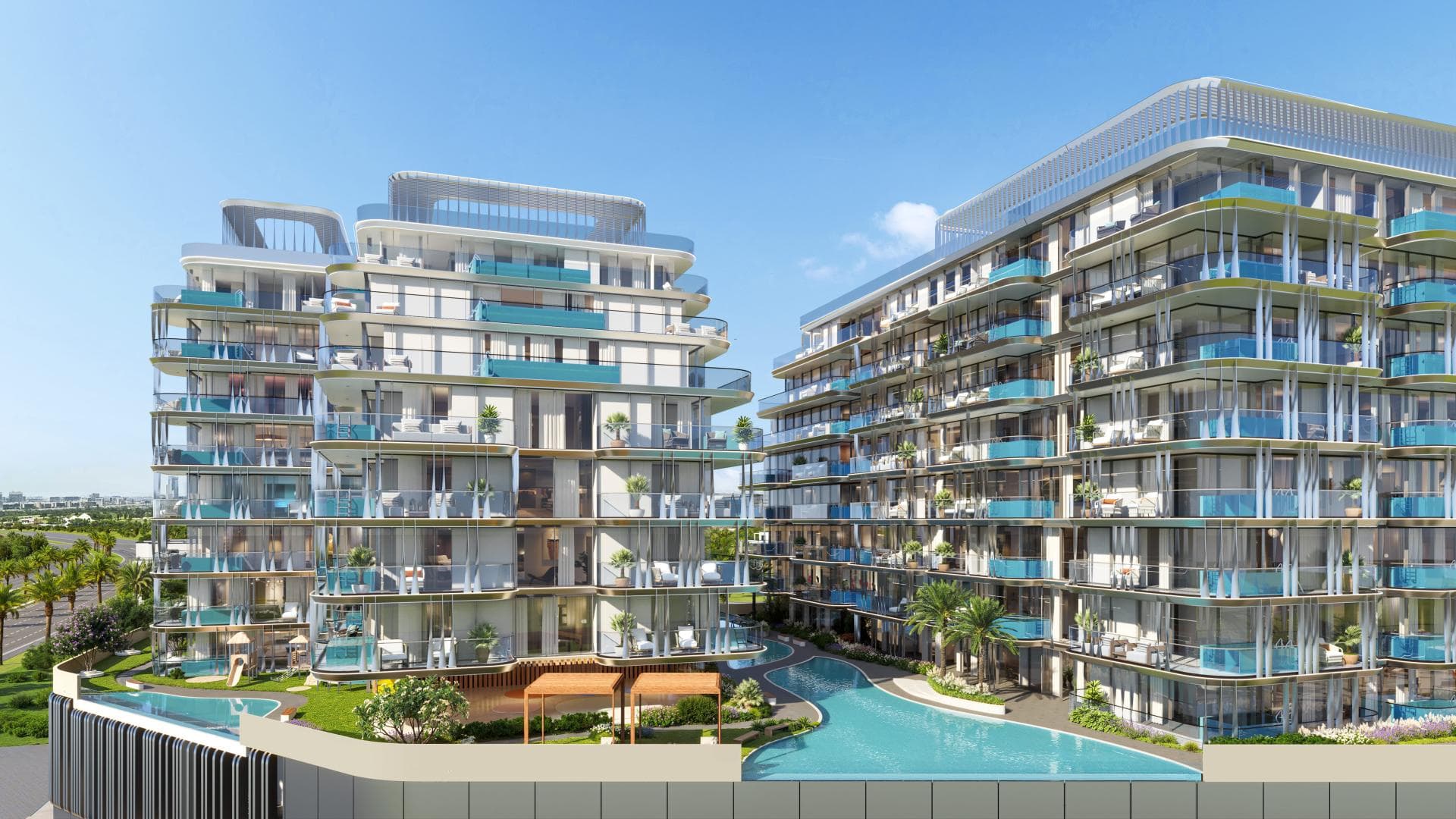 Ocean Bay by Samana — lagoon pool between the residences